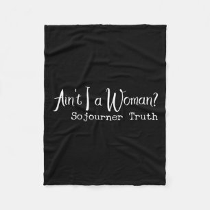 Black History Month is niet een vrouw citaat Afrik Fleece Deken