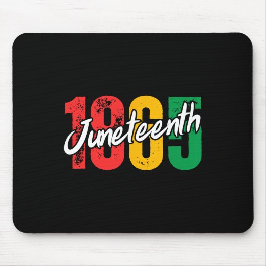 Black History Month Juneteenth 1865 Afrikaanse Man Muismat (Voorkant)