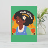 Black History Month Kaart - Blanco Binnenkant (Staand voorkant)