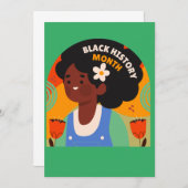 Black History Month Kaart - Blanco Binnenkant (Voorkant / Achterkant)