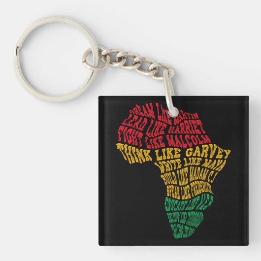 Black History Month Leiders Black History Month Sleutelhanger (Voorkant)