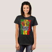 Black History Month Melanin Afro African Pride Men T-shirt (Voorkant volledig)