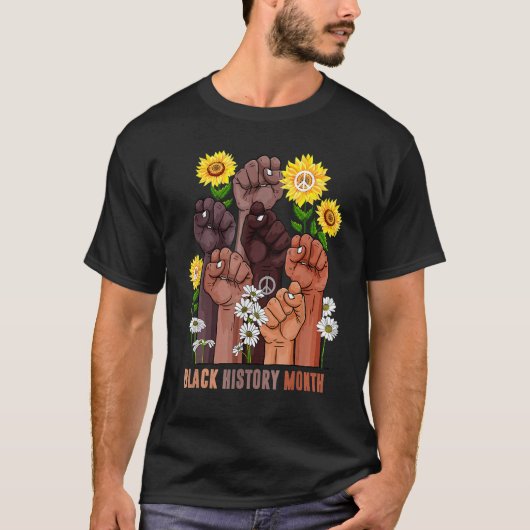 Black History Month Melanin Afro African Pride Men T-shirt (Voorkant)