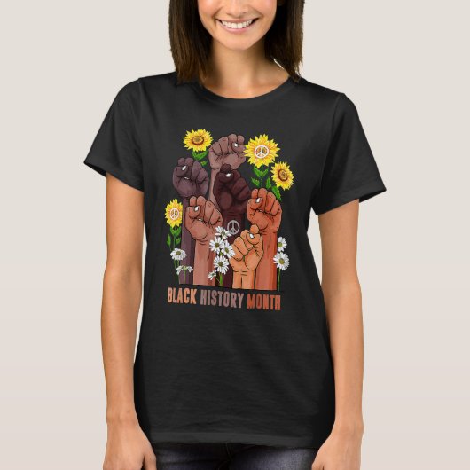 Black History Month Melanin Afro African Pride Men T-shirt (Voorkant)