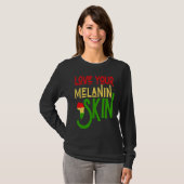 Black History Month Melanin Love Family & Communit T-shirt (Voorkant volledig)