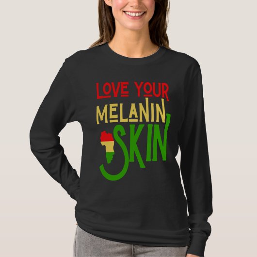 Black History Month Melanin Love Family & Communit T-shirt (Voorkant)