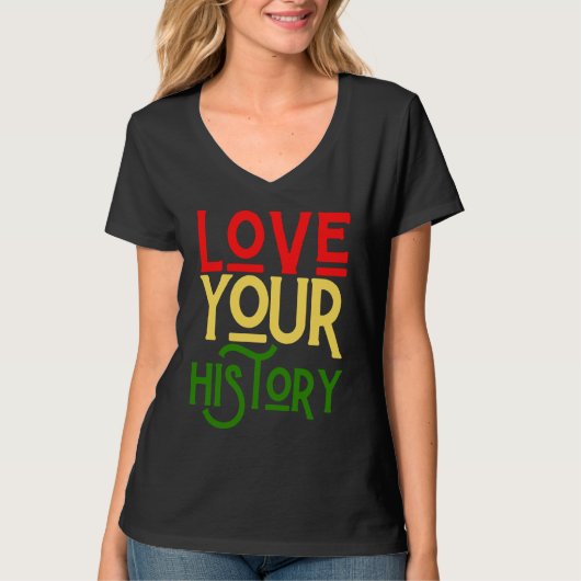 Black History Month Melanin Love Family & Communit T-shirt (Voorkant)