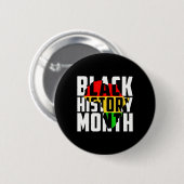Black History Month Melanin Pride Afrikaans Ronde Button 5,7 Cm (Voorkant /achterkant)