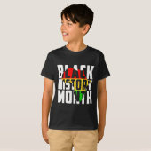 Black History Month Melanin Pride Afrikaans T-shirt (Voorkant volledig)