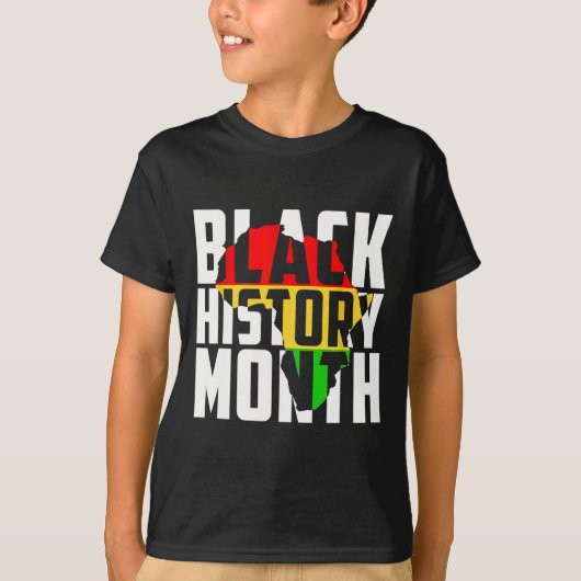 Black History Month Melanin Pride Afrikaans T-shirt (Voorkant)