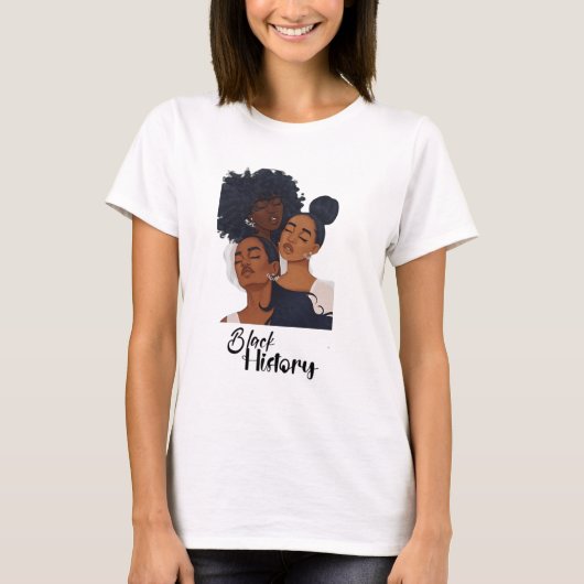 Black History Month Melanin Queens T-shirt (Voorkant)