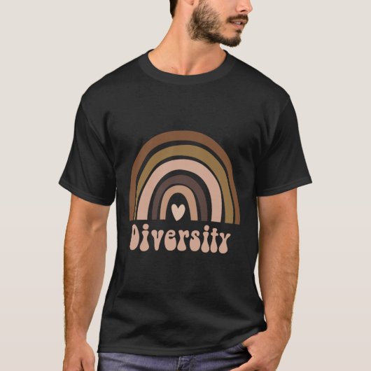 Black History Month Melanin Rainbow Diversity T-shirt (Voorkant)