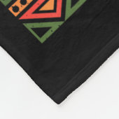 Black History Month Mentoren Probleem Afro-Amerika Fleece Deken (Hoek)