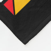 Black History Month Mentoren Probleem Afro-Amerika Fleece Deken (Hoek)