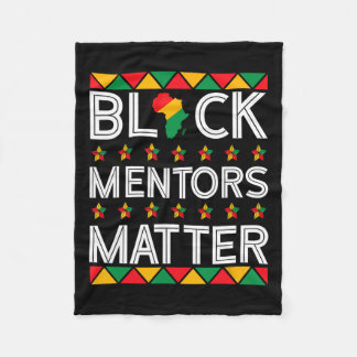 Black History Month Mentoren Probleem Afro-Amerika Fleece Deken