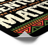 Black History Month Mentoren Probleem Afro-Amerika Poster (Hoek)