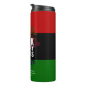 Black History Month MONOGRAM Marcus Garvey Quote Thermosbeker (Geroteerd rechts)