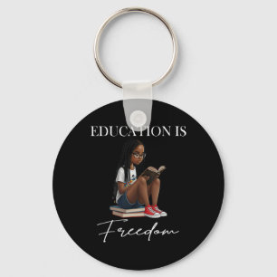 Black History Month Onderwijs Is Vrijheid Boeken B Sleutelhanger