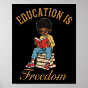 Black History Month Onderwijs Vrijheid Boeken Lera Poster
