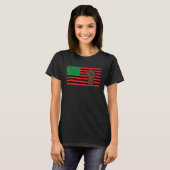 Black History Month Pan African Flag Black African T-shirt (Voorkant volledig)
