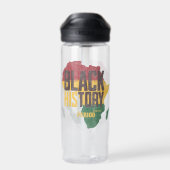  Black History Month  Pan-African  for students Waterfles (Achterkant)