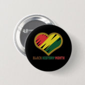 Black History Month Pan-African Pride Button (Voorkant /achterkant)
