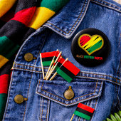 Black History Month Pan-African Pride Button
