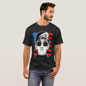 Black History Month Panther Party American Flag 19 T-shirt (Voorkant volledig)