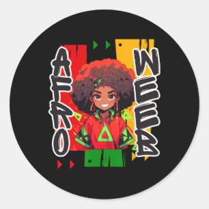 Black History Month - Pas op voor mijn voorouders Ronde Sticker