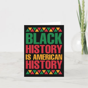 Black History Month Patriottische zwarte geschiede Kaart