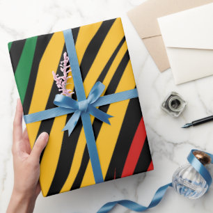 Black History Month-patroon  Cadeaupapier