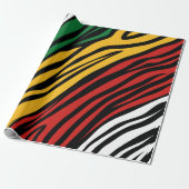 Black History Month-patroon Cadeaupapier (Uitgerold)