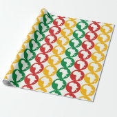 Black History Month-patroon  Cadeaupapier (Uitgerold)