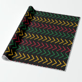 Black History Month-patroon  Cadeaupapier (Uitgerold)
