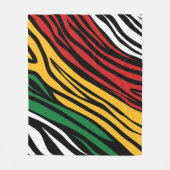 Black History Month-patroon Fleece Deken (Voorkant)