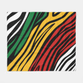 Black History Month-patroon Fleece Deken (Voorkant (Horizontaal))