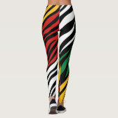 Black History Month-patroon Leggings (Achterkant)