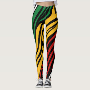 Black History Month-patroon Leggings