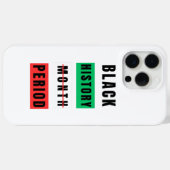 Black History Month Period Case-Mate iPhone Case (Achterkant (horizontaal))
