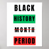 Black History Month Period Poster (Voorkant)
