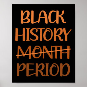 Black History Month Periode Afro-Amerikaanse Vrouw Poster