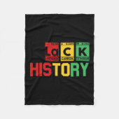 Black History Month Periodic Element Table Afrikaa Fleece Deken (Voorkant)