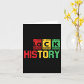 Black History Month Periodic Element Table Afrikaa Kaart (Gele Bloem)