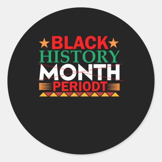 Black History Month (periodt) Sticker (Voorkant)
