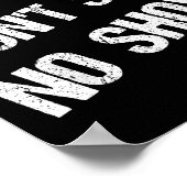 Black History Month Phrases One Monkey Don't Stop  Poster (Hoek)