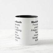Black History Month Poem Mug Mok (Midden)