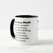 Black History Month Poem Mug Mok (Voorkant links)