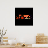 BLACK HISTORY MONTH POSTER Print (Keuken)