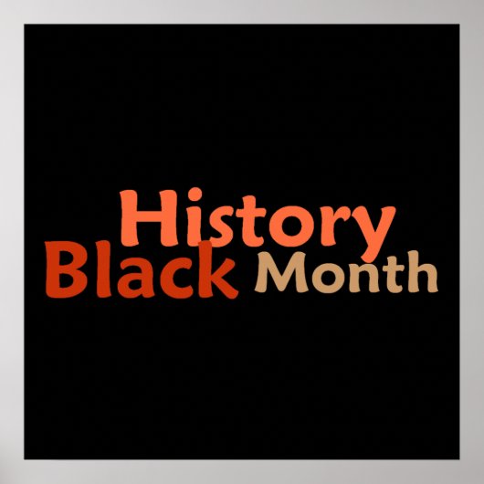 BLACK HISTORY MONTH POSTER Print (Voorkant)