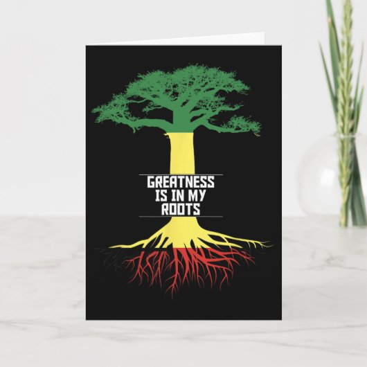 Black History Month Pride African American History Kaart (Voorkant)